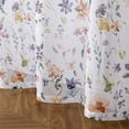 thumbnail image 3 of Fragrantex Purple Floral Rod Pocket Sheer Curtains, 28” x 45” (2 Panels), 3 of 5