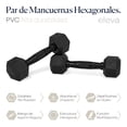 thumbnail image 4 of Juego De Mancuernas Eleva ELEVA-2MH Hexagonal 5 Lb Con 2 Pz, 4 of 7