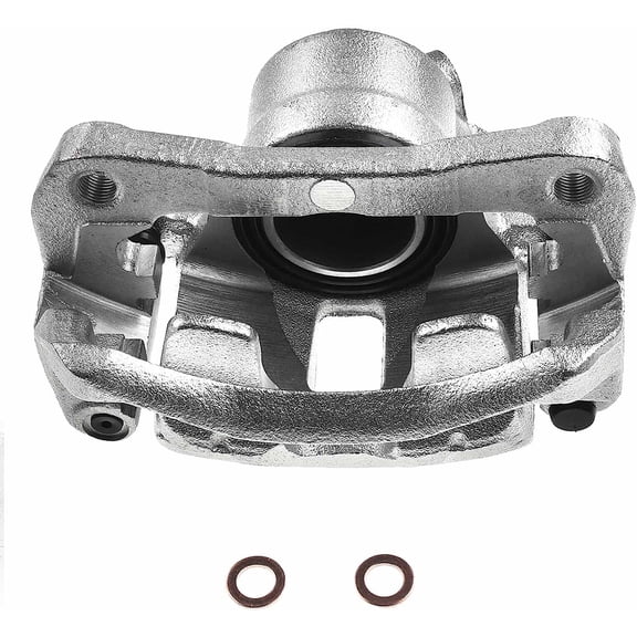 A-Premium Disc Brake Caliper Assembly with Select Bracket Compatible with Dodge, Eagle, Mitsubishi and Plymouth Models - Colt 1993-1994, Summit 1993-1996, Mirage 1993-2000 - Front Right Passenger Side