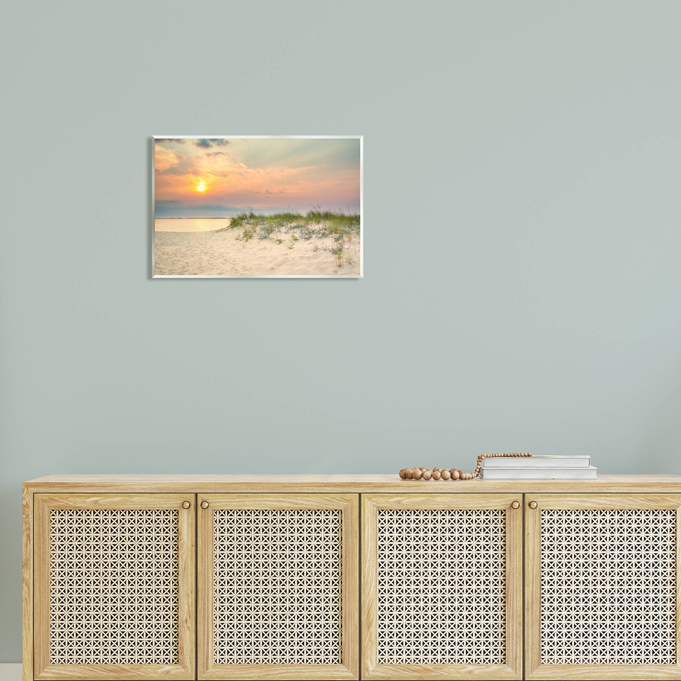 Rising Sun Seaside Beach Morning Coastal Photograph Unframed Art Print Wall Art
