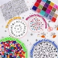 thumbnail image 2 of Kit para hacer pulseras de cuentas (5000 piezas) Cuentas de arroz de vidrio Cuentas con letras inglesas para pulseras, 2 of 3