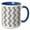 Blue/White, variant on 3drose, Seamless Dot Pattern Background Design - Abstract Vector Graphic, 11oz Mug