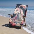 thumbnail image 4 of PHYHOO  Love Unicorn Sand Free Microfiber Beach Towel Lightweight Oversized Quick Dry for Swimming, Pool, Camping, Yoga, Traveling Essentials Accessories Vacation Stuff 30x60in, 4 of 8