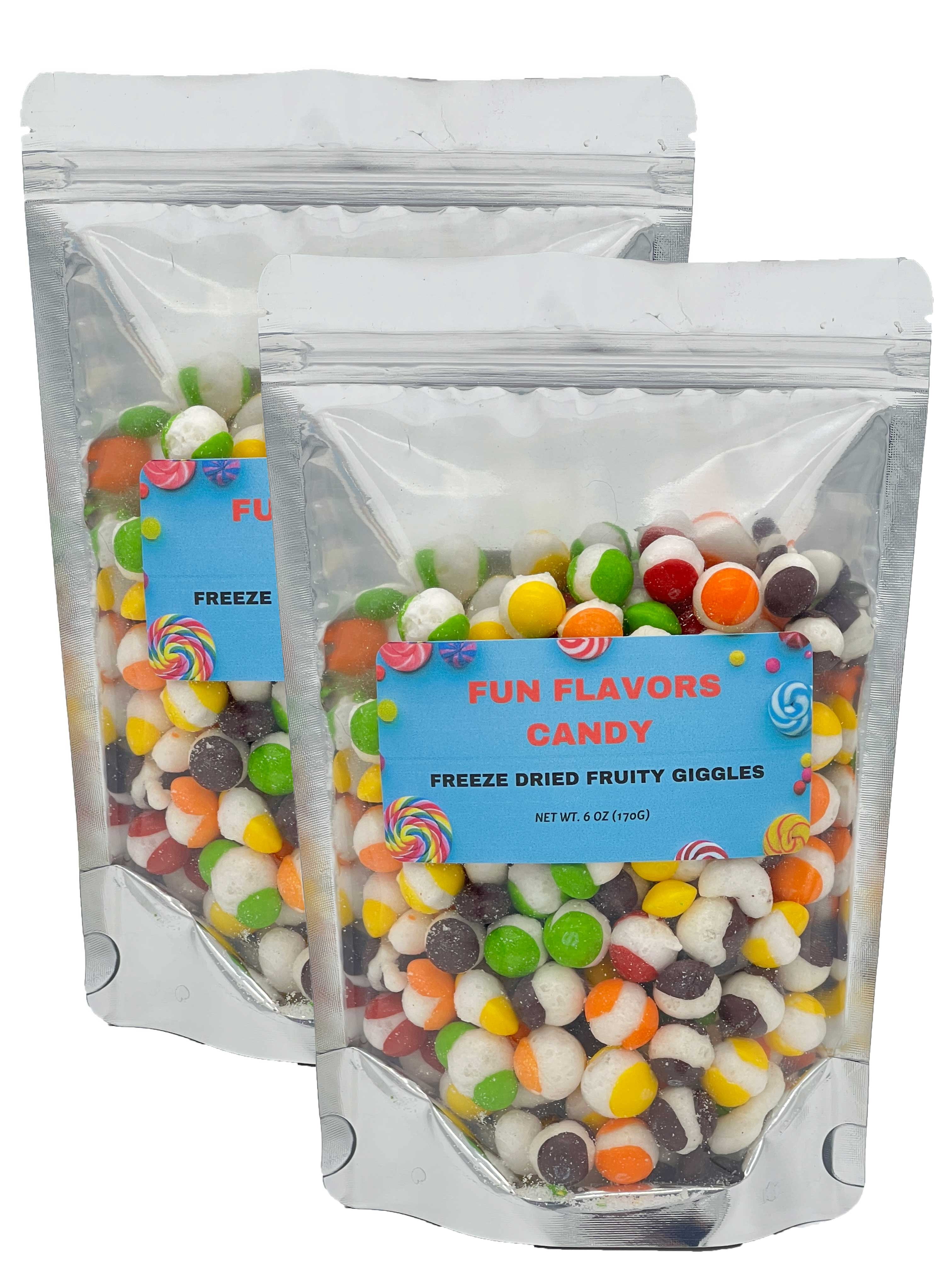 Fun Flavors Box Freeze Dried Candy Fruit Crunch Originals Treats- Original Fruit Flavors 2 Count 6oz each