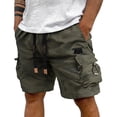 thumbnail image 3 of BRANROY Cargo Shorts for Men with Pockets - Loose Breathable Shorts, Great for Golf Shorts, Beach Shorts, and Casual Hiking Shorts in Hot Weather,Dark Green,M, 3 of 7