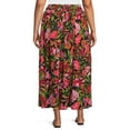 thumbnail image 3 of Terra & Sky Women's Plus Size Pull on Maxi Skirt, 3 of 5