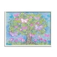 thumbnail image 2 of Stupell Industries Pastel Butterfly And Trees Paintings White Framed Art Print Wall Art, 11x14, by Reesa Qualia, 2 of 5