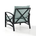 thumbnail image 4 of Crosley Furniture Kaplan Metal & Fabric Patio Arm Chair in Oil Bronze/Mist Green, 4 of 10