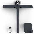 thumbnail image 1 of Escobilla de Ducha con Soporte de Ventosa - 28 cm Negro - Escobilla de Limpiacristales para Baño - Gancho para Ventana de Silicona INOX Incluido Accesorios de Ducha Equipo de Limpieza del Hogar, 1 of 5