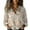 Khaki, variant on Women's Button Down Shirts Collared Floral Print Summer 2026 Blouses Long Sleeve Dressy Work Tops