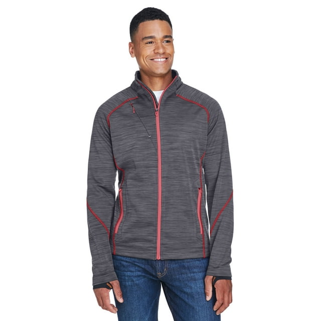 Chaqueta polar de hombre Flux Mélange Bonded CARBON/ OLY RED 2XL Extremo norte 88697