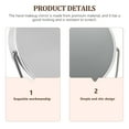 thumbnail image 6 of 2 Pcs Travel Vanity Mirror Mirrors Small for Desk Double-sided Hand Held with Foldable Handel Aluminum Office, 6 of 6
