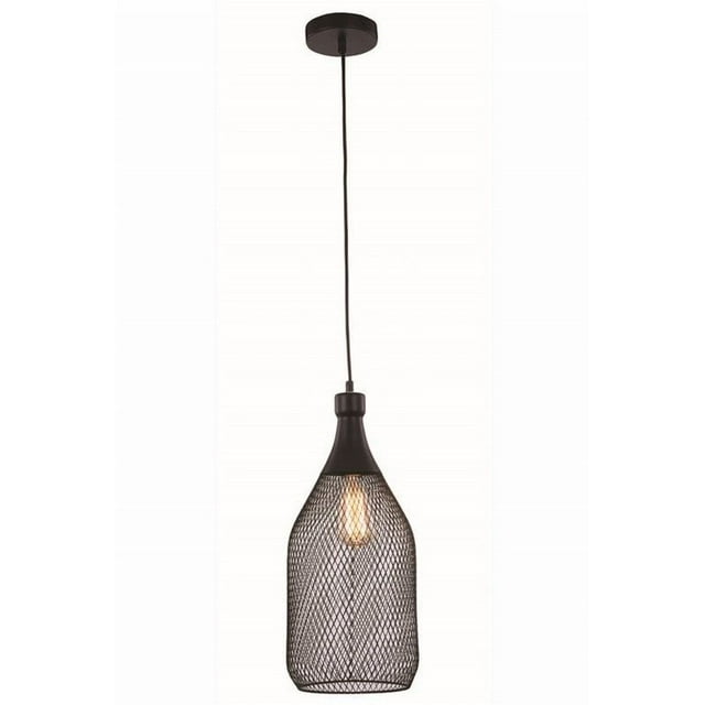 Elegant Lighting Brighton 8" Pendant Lamp in Black