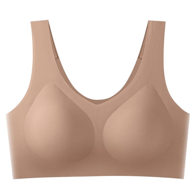 ameIAEA No Underwire Bra for Women Push Up Athletic Workout Bra Full Coverage Seamless Support Bra
