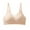 Beige, variant on Wireless Bras for Women Seamless Full Coverage Push Up Comfortable Soft V Neck No Underwire Everyday Bra,Black,36 C