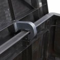 thumbnail image 4 of Cozyhom Resin Wicker Patio Storage Deck Box 120 Gallon, Outdoor Waterproof Cushion Storage Lockable Outside Container, Black, 4 of 7
