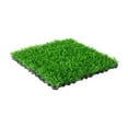 thumbnail image 2 of Almencla Artificial Grass Tiles Artificial Grass Turf for Balcony Backyard Porch Dark Green, 2 of 8