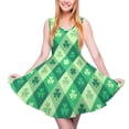 thumbnail image 2 of 2024 Vestidos Oversize Lady Summer Dress Skate Printed Casual Waist High Dresses Kawaii Day Patricks Saint Lucky Dress Shamrock Green, 2 of 7