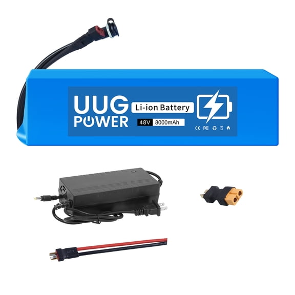48v 8ah Battery Lithium-Ion Replacement Bicycle Motor Battery 750W T Plug UL2271
