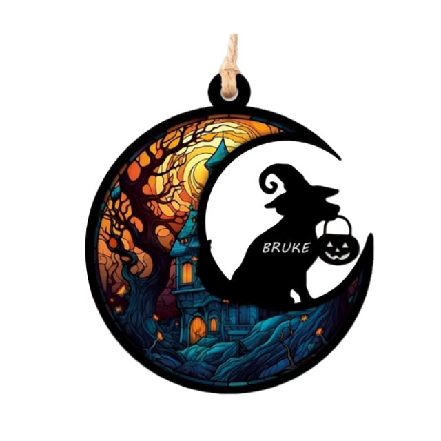 CSChome Pet Pendant 1 Set Pet Pendant Unique Exquisite Workmanship Acrylic Suncatcher Beautiful Pet Sympathy Gift