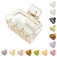 thumbnail image 2 of French Hair Claw Clip Small Solid Color Rectangle Hair Clamp Geometric Hair Claw, 2 of 10