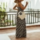 thumbnail image 4 of Vestidos Para Mujer Moda Con Cuello en V Estampado Bohemio Tirante Cordón Sin Mangas Vestido de Vacaciones Falda Larga Odeerbi ODB127389, 4 of 9