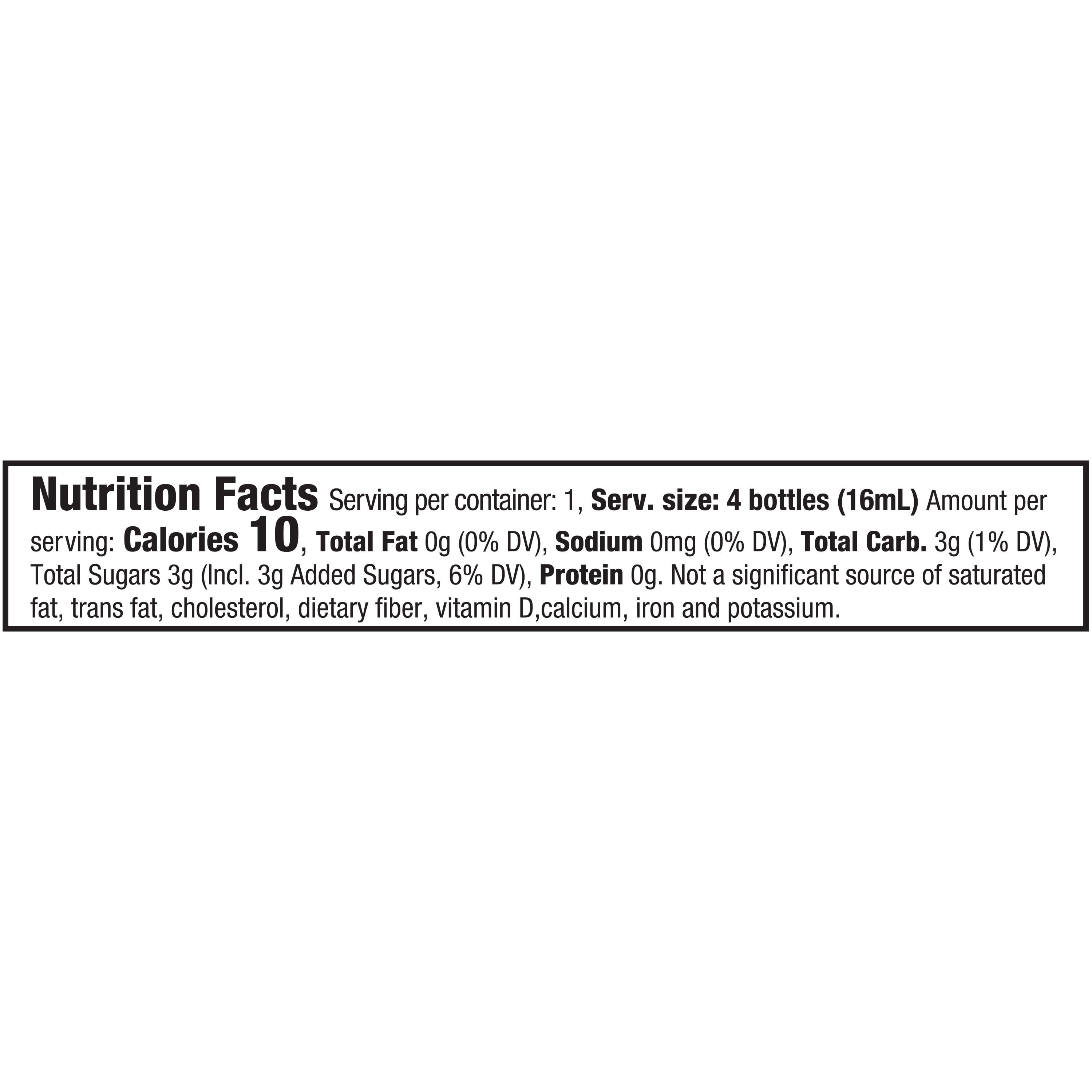 Nik-L-Nip Mini Drinks Wax Bottles 4-Pack, 1.39 oz. Peanut Free, Gluten Free