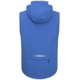 thumbnail image 2 of Men's Waterproof Cycling Vests with Hood, Lightweight Reflective Stretch Sleeveless Vest for Cycling, Running, Camping (M, Blue), 2 of 7