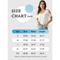 thumbnail image 5 of TEMOFON Women Cold Shoulder Tops Summer Short Sleeve Trendy V Neck Tshirt White Tunic Blouse Dressy Casual Size XL, 5 of 7