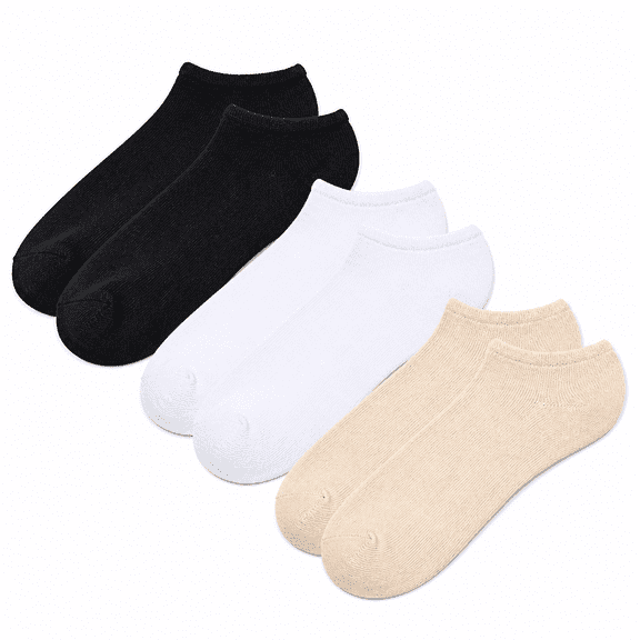 FLORNIX No Show Socks Womens Thin Ankle Low Cut Cotton Footies for Flats Slip On Sneakers Loafer