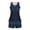 Navy#002, variant on longantii Women’s Tummy Control Tankini Set with Built-in Bra, Two Piece Swimsuit with Shorts Black L