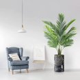 thumbnail image 2 of Artificial Palm Tree in Modern Planter, Fake Areca Tropical Palm Silk Tree for Indoor Outdoor Home Decoration - 57" Overall Tall (Plant Pot Plus Tree), 2 of 5