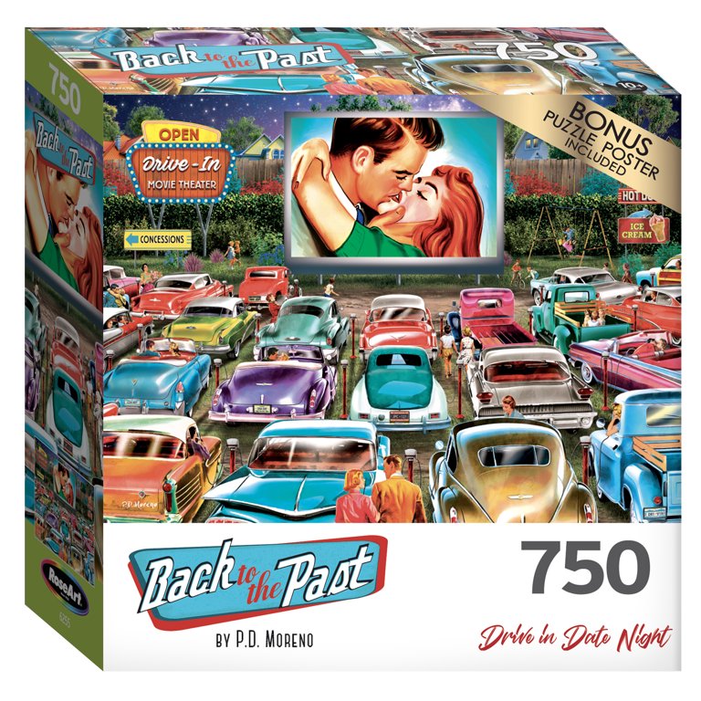 Cra-Z-Art Back to the Past 750-Piece Retro Drive In Date Night
