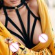 thumbnail image 3 of Gibobby Traje de Uniforme Sexy Strappy Girl Cage Bra Halter Hollow Women Bra Elástico Vendaje Íntimos(Negro, S), 3 of 4