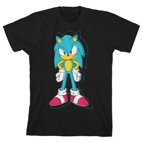 Sonic the Hedgehog Modern Character Youth Black Graphic Tee - XL