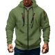 thumbnail image 2 of Yaoyar Men's Zip Up Hoodie Color Block Long Sleeve Casual Sweatshirt with Pocket Men's Long Sleeved Hooded Top, 2 of 9