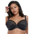 thumbnail image 4 of Elomi Kim Banded Stretch Lace Plunge Underwire Bra (4340),34GG,Caramel, 4 of 10