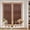 Brown, variant on Privacy Window Film, Black Burlap Texture Static Cling Stained Glass Window Film, UV Sun Blocking Heat Control Stickers, Non-Adhesive Laser Windows Tint 23.6"x59" Farmhouse Vintage Black