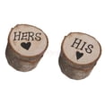 thumbnail image 2 of Cajas para anillos de boda Matsuzay Soporte de collar Vintage Madera 6x6x5,2 cm, 2 of 6