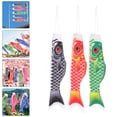 thumbnail image 4 of 3pcs Fish Windsock Japanese Garden Decor Hanging Wind Flag Fish Party Decoration, 4 of 8