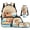 Funny Capybara, variant on Yuyamidu Galaxy Wolf Backpack for Boys Kids Backpack with Lunch Box Water Bottle Carrier Pencil Case 4 in 1 Set 17" Bookbag with Compartments Lightweight School Bag with Front Pocket, Purple