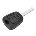 thumbnail image 2 of Carcasa de llave de control remoto para coche de 2 botones con ranura para Peugeot 107 207 307 407, 2 of 6