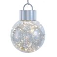 thumbnail image 1 of Kurt S. Adler JEL1412S 150 mm Battery-Operated Plastic LED Silver Ball Ornament, 1 of 1