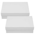 thumbnail image 3 of Compact Kraft Paper Gift Packaging Box For Wedding And Birthday Present 2Pcs Elegant Rectangle Shape, 3 of 4