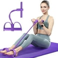 thumbnail image 6 of Pedal Band, Fitness Ankle Puller Yoga Handle Bands Exerciser, Multifunction Trainer Workout Women Tension Rope, Fitness Pull Rope with 2 Tube Foot Pedal, Elastic Leg Puller, 6 of 6