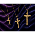 thumbnail image 5 of 10k Yellow Gold Crucifix Pendant Jesus Cross Necklace (1.44") MEDIUM (16 Inches), 5 of 5