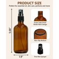 thumbnail image 2 of Botellas rociadoras KEYWING, 35 unidades, 120 ml, vidrio ámbar, 2 of 7