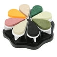 thumbnail image 1 of Pad, Petal Shape Design with 8 Color Water Based Ink, Removable Sections for Color Mixing, Suitable for Finger Painting DIY Craft Projects on Paper and Wood, 1 of 7