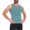 thumbnail image 4 of ZVNAH Débardeurs d'Entraînement pour Hommes Coupe Ajustée Sans Manches Chemises de Course Gym Musculation, m-3TG, 4 of 5
