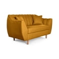 thumbnail image 3 of Sofá Love Seat 2 Plazas Makora de lino mostaza, 3 of 7